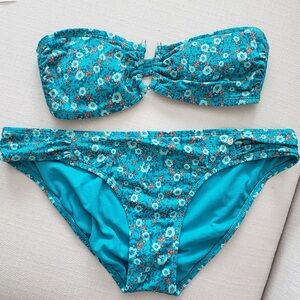 Kirra Turquoise Bikini Set Women’s Medium Top/Large Bottom